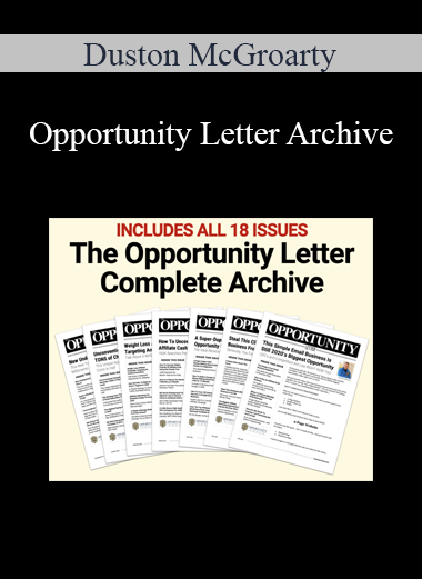 Duston McGroarty - Opportunity Letter Archive